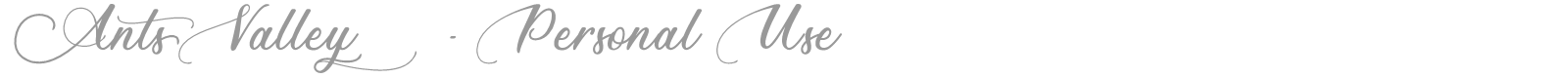 Ants Valley font preview